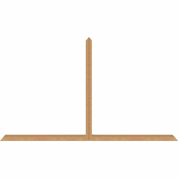 Ekena Millwork Portland Timber Gable Bracket, Western Red Cedar, 108"W x 63"H x 3 1/2"D x 3 1/2"F, 14/12 Pitch GBW108X63X0404POR00SWR - main